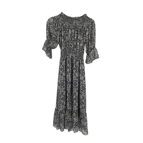 MISA Off The Shoulder Floral Midi dress - Picture 5 of 7